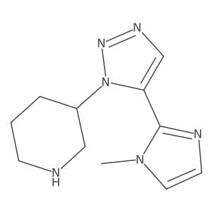 3-[5-(1-methyl-1H-imidazol-2-yl)-1H-1,2,3-triazol-1-yl]piperidine Structure