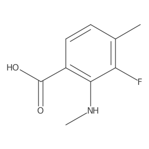 3-Fluoro-4-methyl-2-(methylamino)benzoic acid Structure