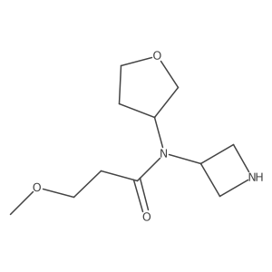N-(azetidin-3-yl)-3-methoxy-N-(oxolan-3-yl)propanamide Structure