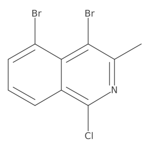 4,5-Dibromo-1-chloro-3-methylisoquinoline结构式