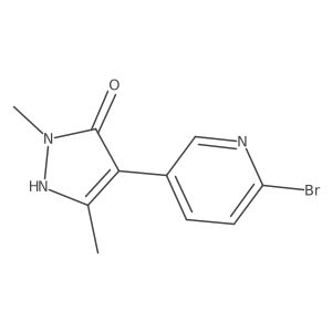 4-(6-bromopyridin-3-yl)-1,3-dimethyl-1H-pyrazol-5-ol Structure