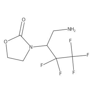 3-(1-Amino-3,3,4,4,4-pentafluorobutan-2-yl)-1,3-oxazolidin-2-one结构式