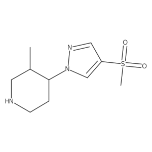 4-(4-methanesulfonyl-1H-pyrazol-1-yl)-3-methylpiperidine Structure