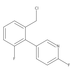 5-[2-(Chloromethyl)-6-fluorophenyl]-2-fluoropyridine Structure