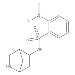 N-{2-azabicyclo[2.2.1]heptan-5-yl}-2-nitrobenzene-1-sulfonamide Structure