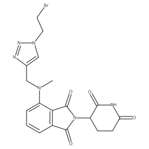 4-({[1-(2-bromoethyl)-1H-1,2,3-triazol-4-yl]methyl}(methyl)amino)-2-(2,6-dioxopiperidin-3-yl)-2,3-dihydro-1H-isoindole-1,3-dione Structure