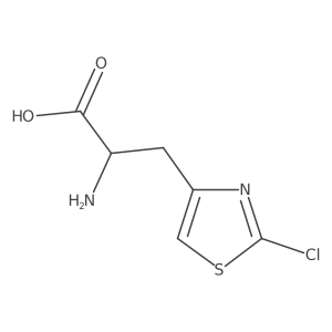 2-Amino-3-(2-chloro-1,3-thiazol-4-yl)propanoic acid Structure