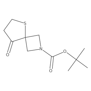 tert-Butyl 8-oxo-5-thia-2-azaspiro[3.4]octane-2-carboxylate结构式