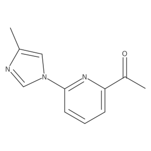 1-[6-(4-methyl-1H-imidazol-1-yl)pyridin-2-yl]ethan-1-one结构式