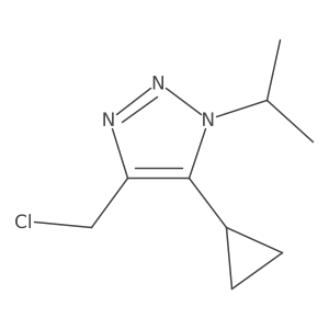 4-(chloromethyl)-5-cyclopropyl-1-(propan-2-yl)-1H-1,2,3-triazole Structure
