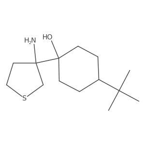 1-(3-Aminothiolan-3-yl)-4-tert-butylcyclohexan-1-ol Structure