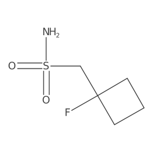 (1-Fluorocyclobutyl)methanesulfonamide结构式
