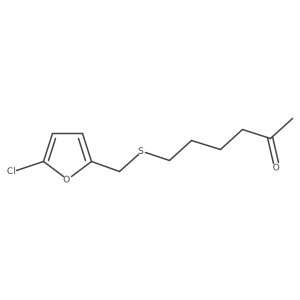 6-{[(5-Chlorofuran-2-yl)methyl]sulfanyl}hexan-2-one结构式