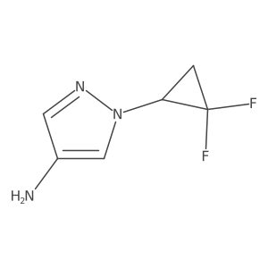 1-(2,2-Difluorocyclopropyl)-1H-pyrazol-4-amine结构式