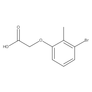 2-(3-Bromo-2-methylphenoxy)acetic acid结构式