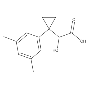 2-[1-(3,5-Dimethylphenyl)cyclopropyl]-2-hydroxyacetic acid Structure