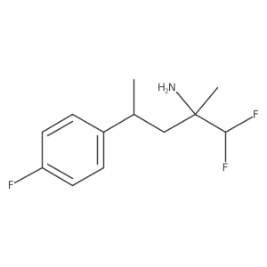 1,1-Difluoro-4-(4-fluorophenyl)-2-methylpentan-2-amine Structure