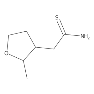 2-(2-Methyloxolan-3-yl)ethanethioamide结构式