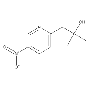 2-Methyl-1-(5-nitropyridin-2-yl)propan-2-ol结构式
