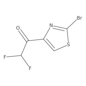 1-(2-Bromo-1,3-thiazol-4-yl)-2,2-difluoroethan-1-one Structure