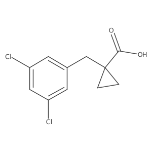 1-[(3,5-Dichlorophenyl)methyl]cyclopropane-1-carboxylic acid Structure