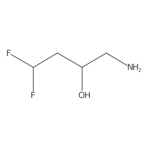 1-Amino-4,4-difluorobutan-2-ol结构式