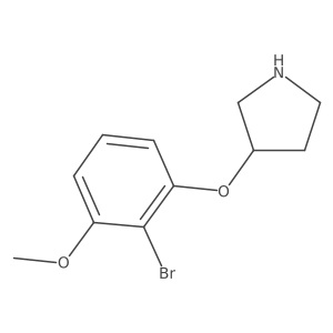 3-(2-Bromo-3-methoxyphenoxy)pyrrolidine Structure
