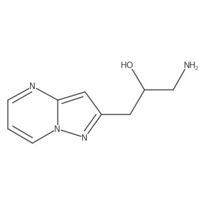 1-Amino-3-{pyrazolo[1,5-a]pyrimidin-2-yl}propan-2-ol Structure