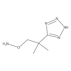 O-[2-methyl-2-(1H-1,2,3,4-tetrazol-5-yl)propyl]hydroxylamine Structure
