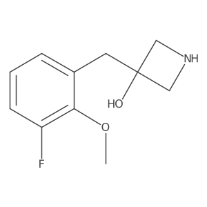 3-[(3-Fluoro-2-methoxyphenyl)methyl]azetidin-3-ol结构式