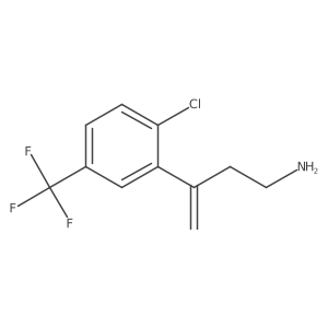 3-[2-Chloro-5-(trifluoromethyl)phenyl]but-3-en-1-amine结构式