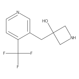 3-{[4-(Trifluoromethyl)pyridin-3-yl]methyl}azetidin-3-ol结构式