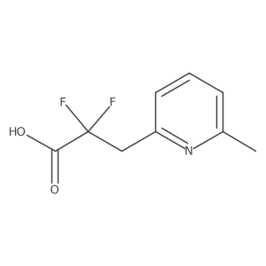 2,2-Difluoro-3-(6-methylpyridin-2-yl)propanoic acid Structure
