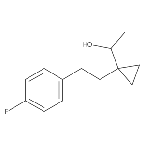 1-{1-[2-(4-Fluorophenyl)ethyl]cyclopropyl}ethan-1-ol Structure