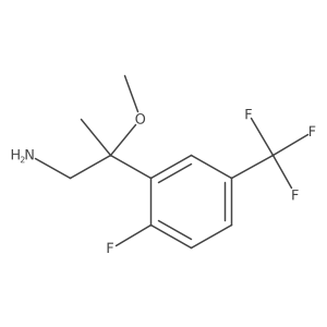 2-[2-Fluoro-5-(trifluoromethyl)phenyl]-2-methoxypropan-1-amine结构式