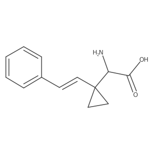 2-Amino-2-[1-(2-phenylethenyl)cyclopropyl]acetic acid结构式