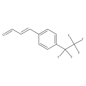 3-[4-(Pentafluoroethyl)phenyl]prop-2-enal结构式