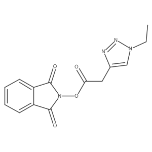 1,3-dioxo-2,3-dihydro-1H-isoindol-2-yl 2-(1-ethyl-1H-1,2,3-triazol-4-yl)acetate Structure