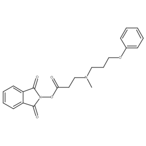 1,3-dioxo-2,3-dihydro-1H-isoindol-2-yl 3-[methyl(3-phenoxypropyl)amino]propanoate Structure