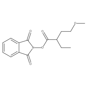 1,3-dioxo-2,3-dihydro-1H-isoindol-2-yl 2-ethyl-4-methoxybutanoate结构式