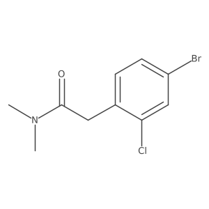 2-(4-Bromo-2-chlorophenyl)-N,N-dimethylacetamide结构式