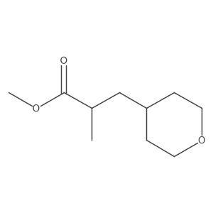 Methyl 2-methyl-3-(tetrahydro-2H-pyran-4-yl)propanoate结构式
