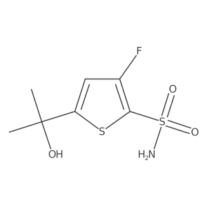 3-Fluoro-5-(2-hydroxypropan-2-yl)thiophene-2-sulfonamide Structure