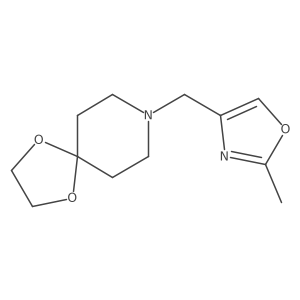 8-[(2-Methyl-1,3-oxazol-4-yl)methyl]-1,4-dioxa-8-azaspiro[4.5]decane结构式