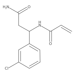 (3S)-3-(3-Chlorophenyl)-3-(prop-2-enoylamino)propanamide Structure