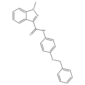 N-[4-(benzyloxy)phenyl]-1-methyl-1H-indazole-3-carboxamide结构式