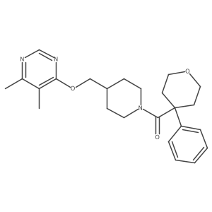 4,5-Dimethyl-6-{[1-(4-phenyloxane-4-carbonyl)piperidin-4-yl]methoxy}pyrimidine Structure
