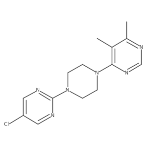 4-[4-(5-Chloropyrimidin-2-yl)piperazin-1-yl]-5,6-dimethylpyrimidine Structure