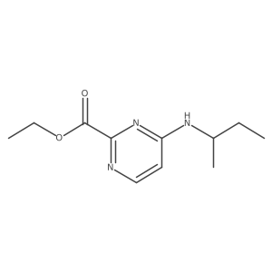 Ethyl 4-[(butan-2-yl)amino]pyrimidine-2-carboxylate Structure