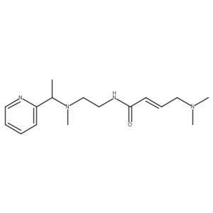 (E)-4-(Dimethylamino)-N-[2-[methyl(1-pyridin-2-ylethyl)amino]ethyl]but-2-enamide Structure